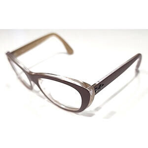 Ray Ban RB4227 6193/88 No Lenses Brown Square Cat Eyes Sunglasses Frame 55-17